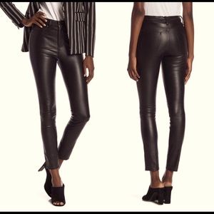Veronica Beard 100% Lamb Leather Pants